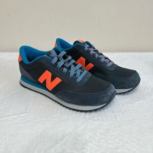 NEW BALANCE Classic Traditionnels Shows Grey and Neon Orange 9 Men NEW